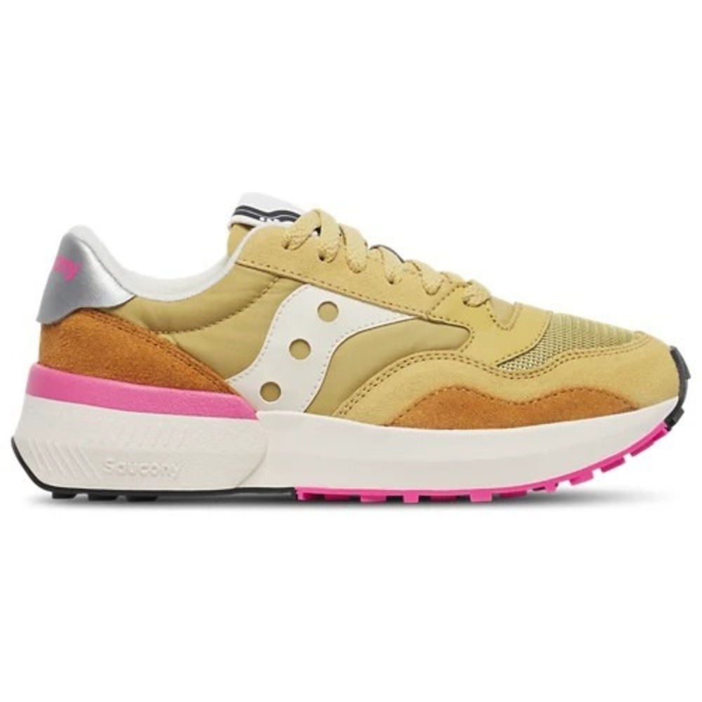 Saucony Women's Sneakers in Mustard, Pink, White, Silver